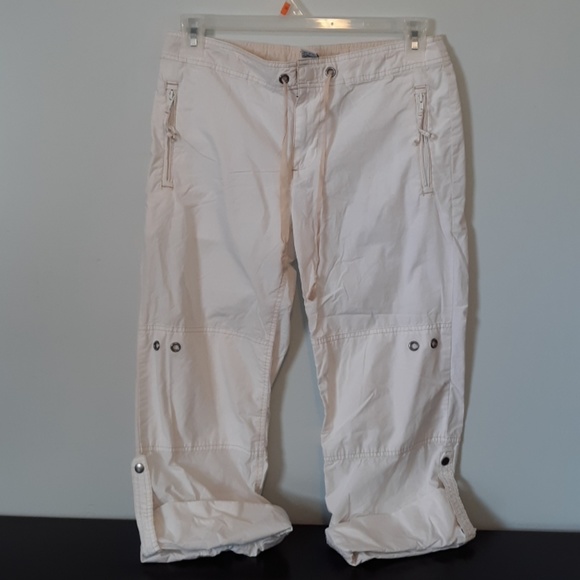 Gap White Drawstring Capris, size 6 - Picture 1 of 5